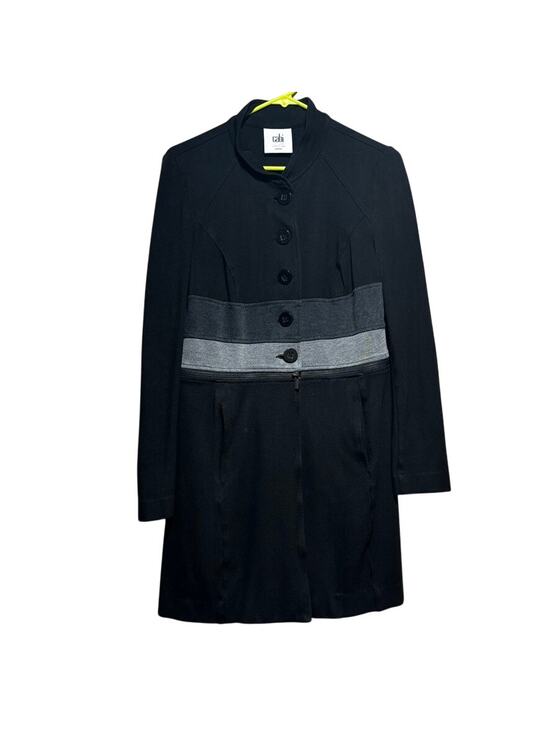 CAbi Love Carol Jackets & Blazers - CAbi Love Carol Black Gray Colorblock Long Jacket Coat Size Small Convertible